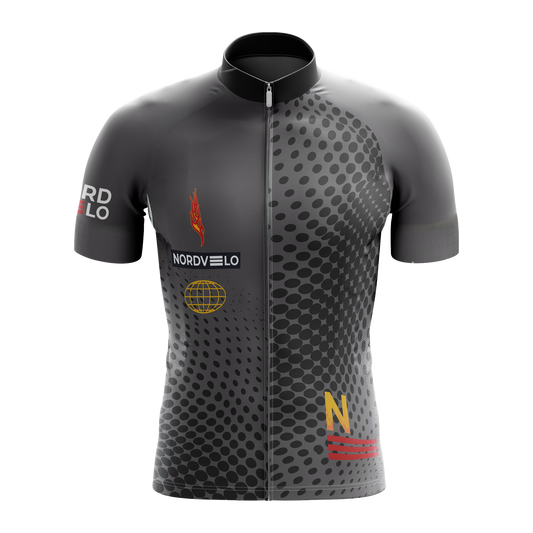 Nordvelo Halftone Men Short Sleeve Jersey - Carbon front