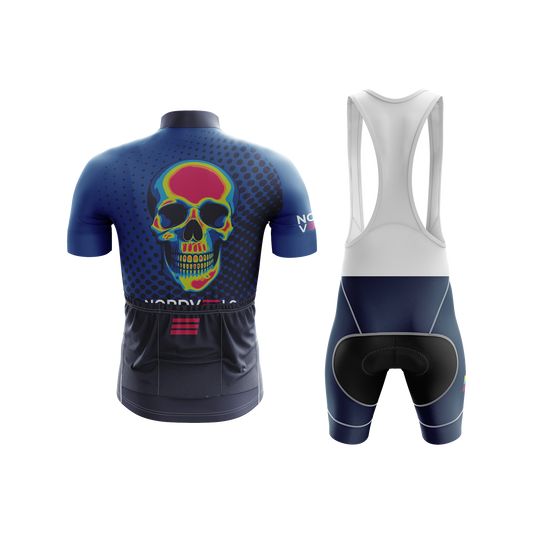Nordvelo Halftone Men Short Sleeve Kit - Azure rear
