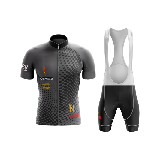 Nordvelo Halftone Men Short Sleeve Kit - Carbon front
