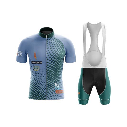 Nordvelo Halftone Men Short Sleeve Kit - Teal front