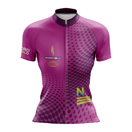 Nordvelo Halftone Women Short Sleeve Jersey - Berry front