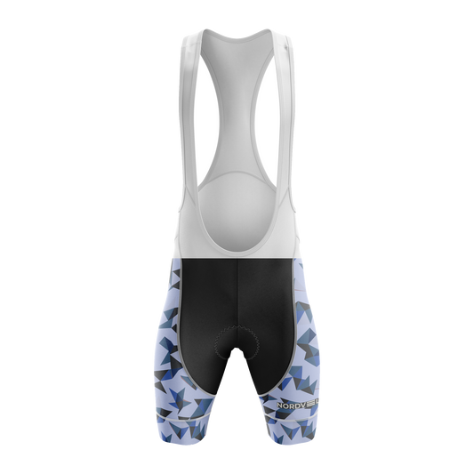 Nordvelo Kaleido Women Bib Shorts - Periwinkle front