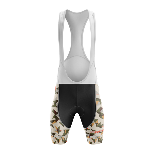 Nordvelo Kaleido Women Bib Shorts - Stone front