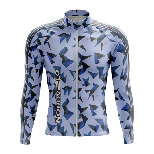 Nordvelo Kaleido Men Long Sleeve Jersey - Periwinkle front
