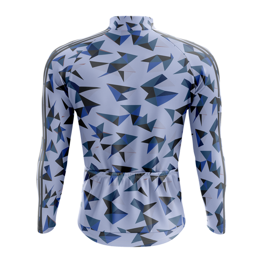 Nordvelo Kaleido Men Long Sleeve Jersey - Periwinkle rear