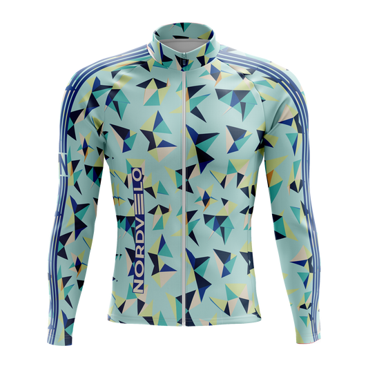 Nordvelo Kaleido Men Long Sleeve Jersey - Seafoam front
