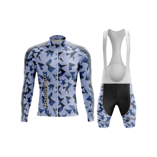 Nordvelo Kaleido Men Long Sleeve Kit - Periwinkle front