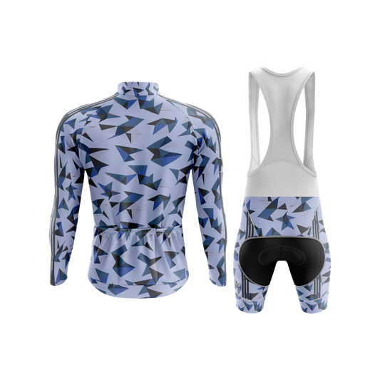 Nordvelo Kaleido Men Long Sleeve Kit - Periwinkle rear