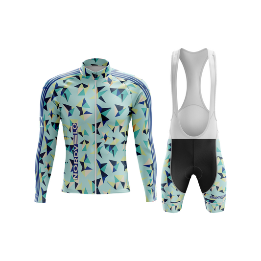 Nordvelo Kaleido Men Long Sleeve Kit - Seafoam front