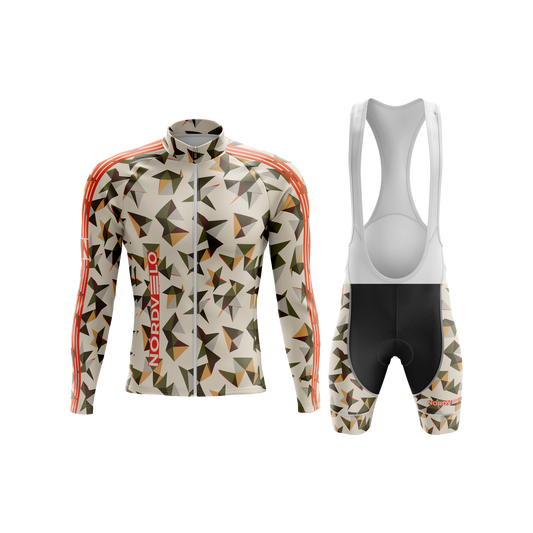 Nordvelo Kaleido Men Long Sleeve Kit - Stone front