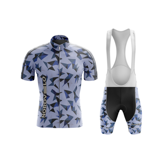 Nordvelo Kaleido Men Short Sleeve Kit - Periwinkle front
