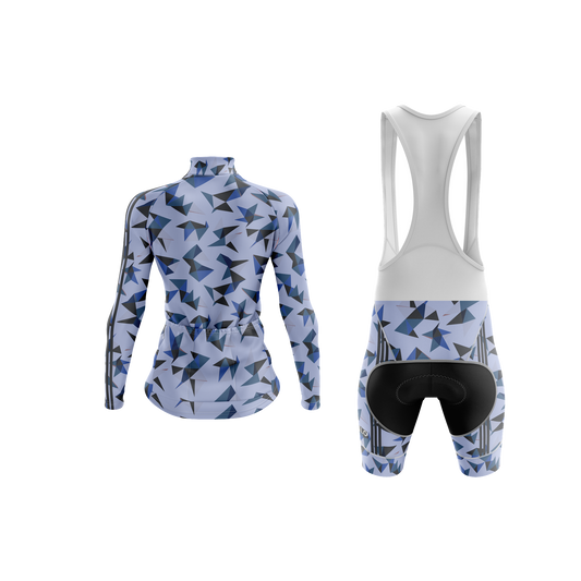 Nordvelo Kaleido Women Long Sleeve Kit - Periwinkle rear