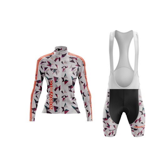 Nordvelo Kaleido Women Long Sleeve Kit - Pewter front