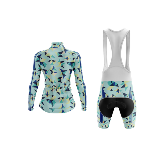 Nordvelo Kaleido Women Long Sleeve Kit - Seafoam rear