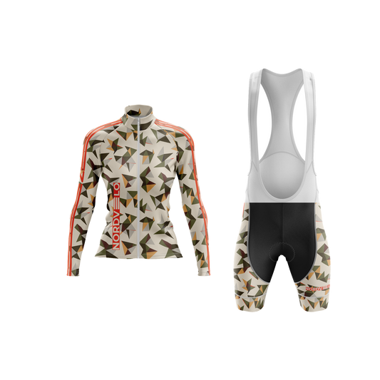 Nordvelo Kaleido Women Long Sleeve Kit - Stone front