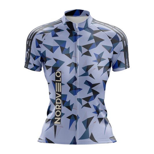 Nordvelo Kaleido Women Short Sleeve Jersey - Periwinkle front