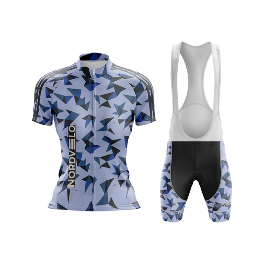 Nordvelo Kaleido Women Short Sleeve Kit - Periwinkle front