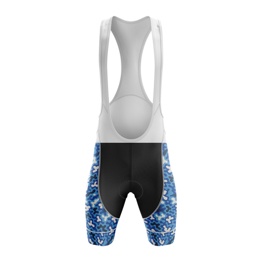 Nordvelo Modern Camo Women Bib Shorts - Cobalt front