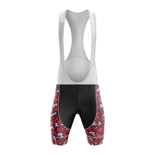 Nordvelo Modern Camo Women Bib Shorts - Oxblood front