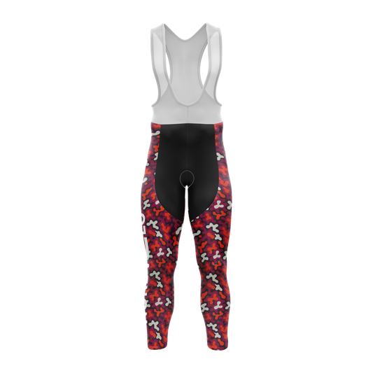 Nordvelo Modern Camo Women Bib Tights - Oxblood front