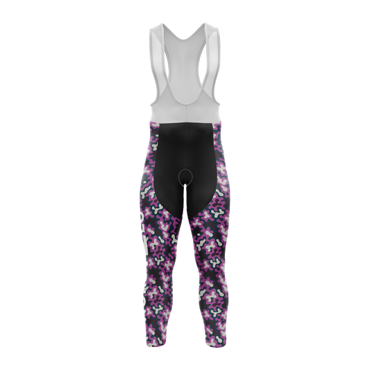 Nordvelo Modern Camo Women Bib Tights - Plum front