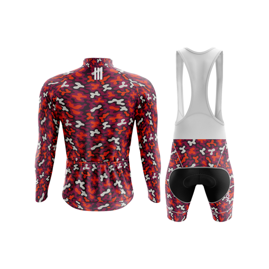 Nordvelo Modern Camo Men Long Sleeve Kit - Oxblood rear