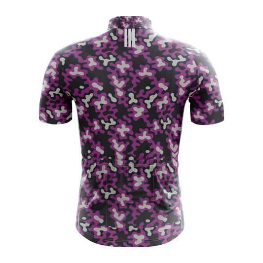 Nordvelo Modern Camo Men Short Sleeve Jersey - Plum rear