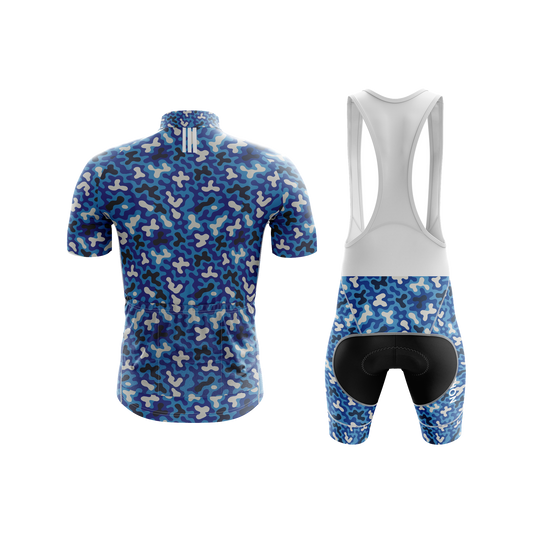 Nordvelo Modern Camo Men Short Sleeve Kit - Cobalt rear