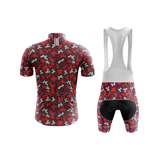 Nordvelo Modern Camo Men Short Sleeve Kit - Oxblood rear