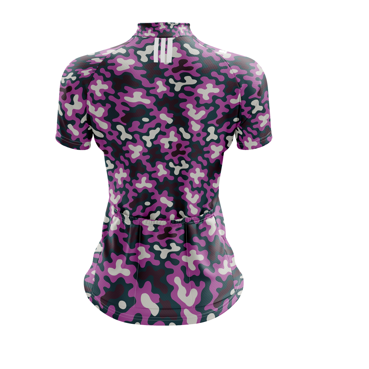 Nordvelo Modern Camo Women Short Sleeve Jersey - Plum rear