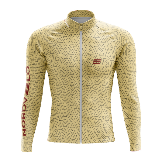 Nordvelo Mountain Men Long Sleeve Jersey - Sand front