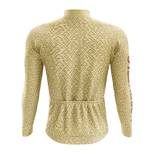Nordvelo Mountain Men Long Sleeve Jersey - Sand rear