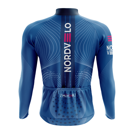 Nordvelo Peloton Men Long Sleeve Jersey - Obsidian rear