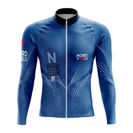 Nordvelo Peloton Men Long Sleeve Jersey - Royal front