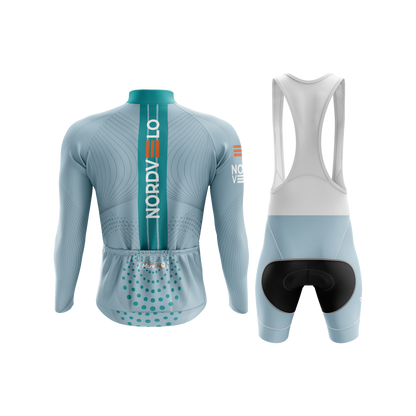 Nordvelo Peloton Men Long Sleeve Kit - Dove rear