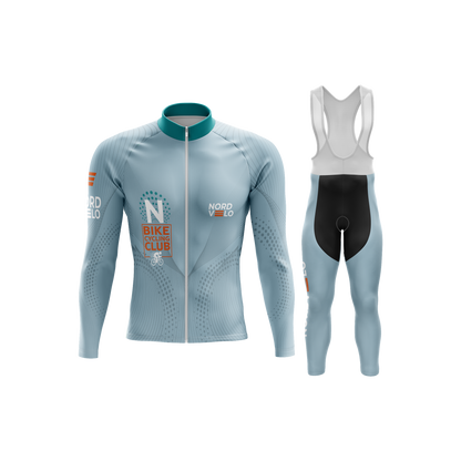 Nordvelo Peloton Men Long Sleeve Kit - Dove front