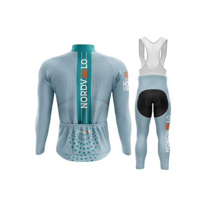 Nordvelo Peloton Men Long Sleeve Kit - Dove rear
