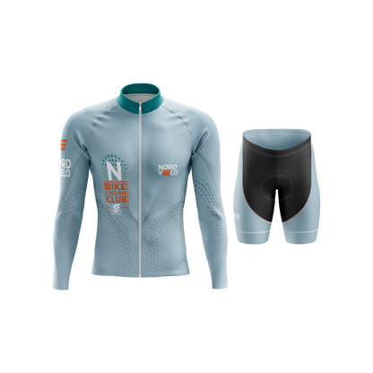 Nordvelo Peloton Men Long Sleeve Kit - Dove front