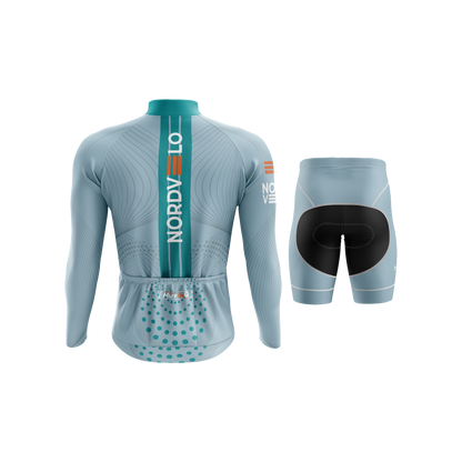 Nordvelo Peloton Men Long Sleeve Kit - Dove rear