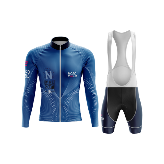 Nordvelo Peloton Men Long Sleeve Kit - Royal front