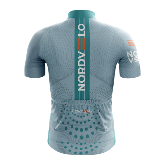 Nordvelo Peloton Men Short Sleeve Jersey - Dove rear