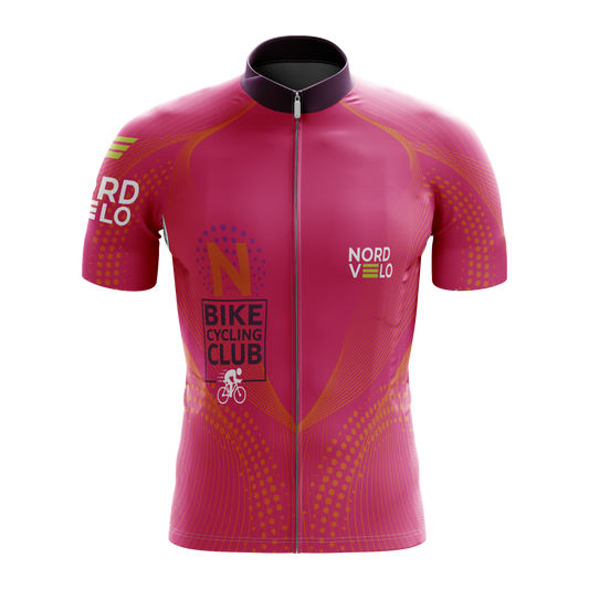 Nordvelo Peloton Men Short Sleeve Jersey - Fuchsia front