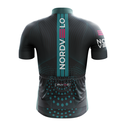 Nordvelo Peloton Men Short Sleeve Jersey - Obsidian rear
