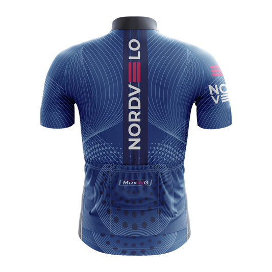 Nordvelo Peloton Men Short Sleeve Jersey - Royal rear
