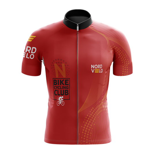 Nordvelo Peloton Men Short Sleeve Jersey - Scarlet front