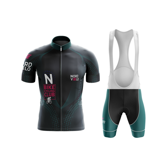 Nordvelo Peloton Men Short Sleeve Kit - Obsidian front