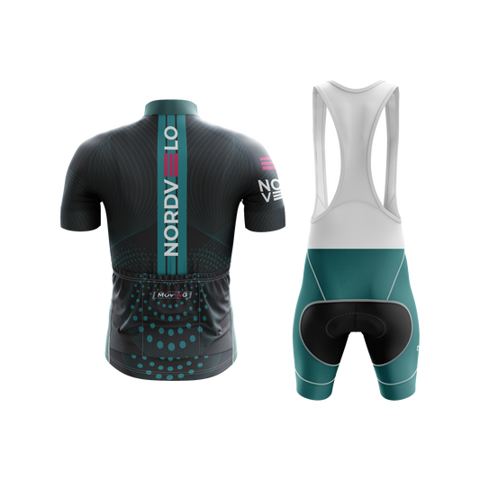 Nordvelo Peloton Men Short Sleeve Kit - Obsidian rear