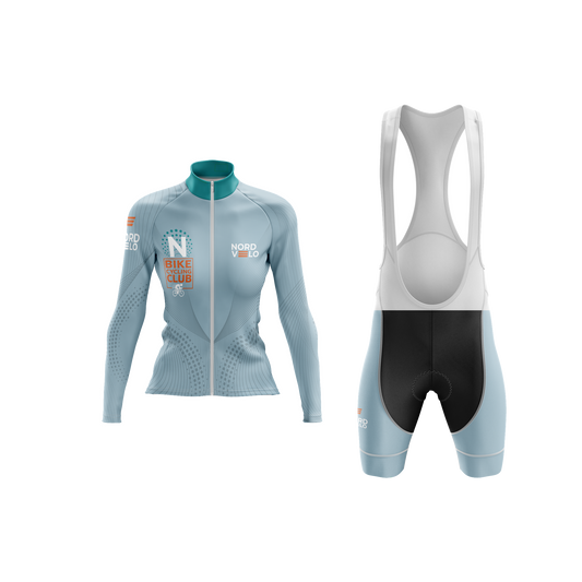 Nordvelo Peloton Women Long Sleeve Kit - Dove front