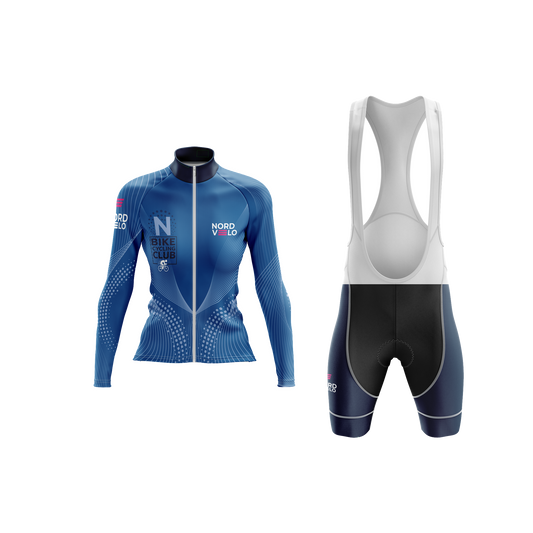 Nordvelo Peloton Women Long Sleeve Kit - Royal front