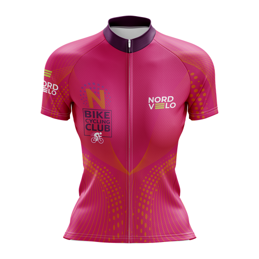 Nordvelo Peloton Women Short Sleeve Jersey - Fuchsia front